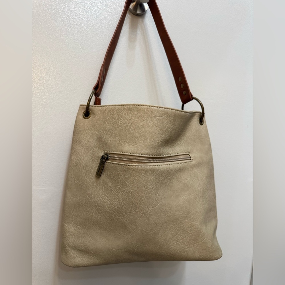 Montana West Leather Shoulder Bag Tan Brown NWOT - Picture 4 of 6